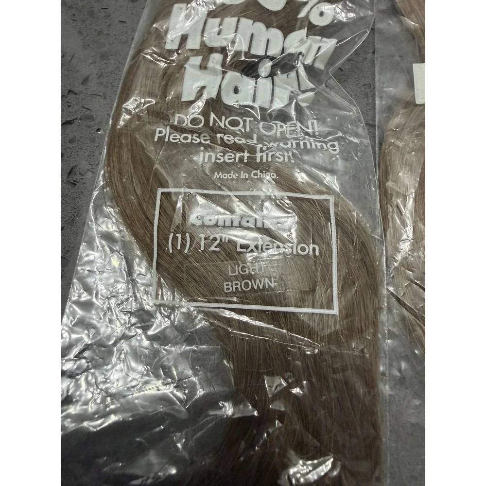 New 100% Human Hair Extensions Lot 12